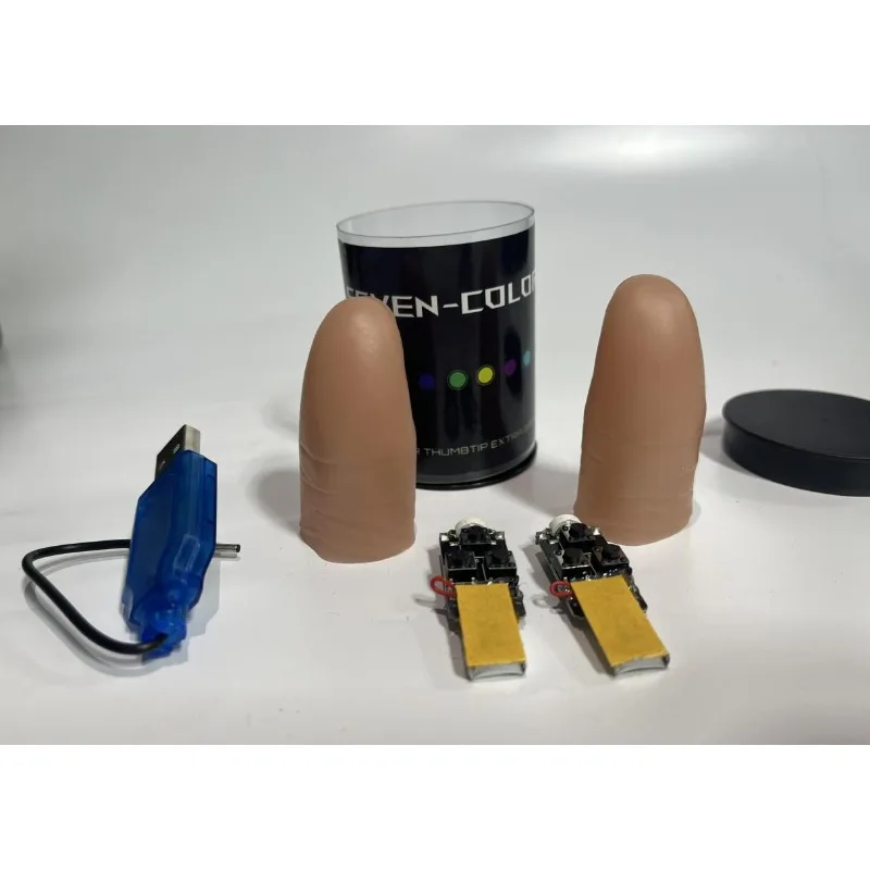 Sette colori LED Luce Pollice  - Thumb Tip Magic Trick Set recensione e prezzo